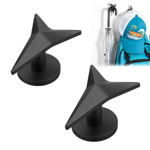 Image of Magnetic Towel Hooks, Strong Magnetic Hooks with Rubber Coated Base, Magnetic Coat Hooks for Refrigerator, Metal Door, Locker and Garage, Hooks for Towels, Coats, Bags, Hats and Umbrellas