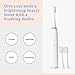 Vanity Planet Elements Ultrasonic Electric Toothbrush - Silver - Advanced Oral Care with UV Sanitizing Charger Base with 3 Replacement Heads - 99.9% Effective Keeping Your Teeth Clean