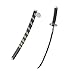 Amosfun Samurai - Spada giapponese in plastica, giocattolo per Halloween, per bambini
