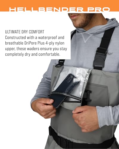 FROGG TOGGS Men's Hellbender Pro Waterproof Stockingfoot Fishing Chest Wader for Fishing4