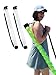 Portable Tennis Ball Pickup Tube with Adjustable Shoulder Strap - Lightweight Tennis Ball Holder and Collector, Holds 15 Balls - Tennis and Paddle Ball Grabber, Retriever, and Carrier (Transparent)