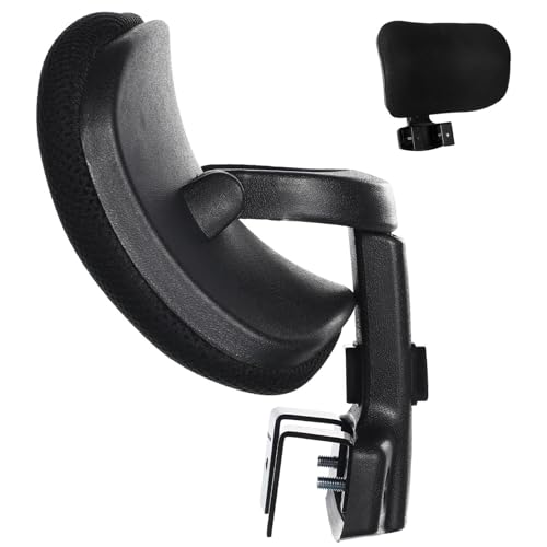 ANDRESLAD Reposacabezas Ajustable para Silla de Ordenador Cojín Cervical Ergonómico con Clips Resistentes Soporte para Cuello Cómodo Compatible con Sillas de Oficina y Escritorio Color
