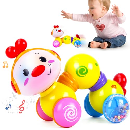 CubicFun Jouet de Rampant pour Bébé 6 Mois avec Musique et Lumières Jouet d'activité Cadeau pour 6 9 12 Mois Naissance Fille Garçons, Jouet Musical...