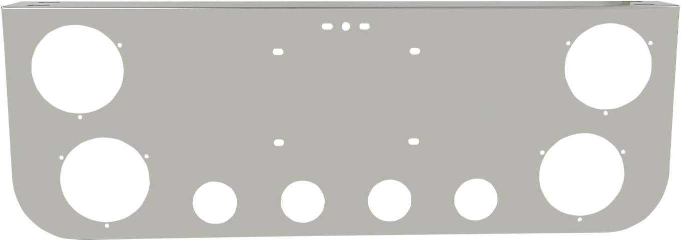 Tail Light Panel Bracket Rear Center with Light Cutout Fit for Semi Truck