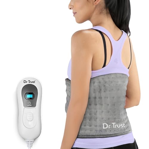 Image of Dr Trust USA Helios Orthopedic Electric Heating Pad for Back Pain I Heat Belt for Menstrual Period Cramps, Shoulder, Neck & Knee Pain Relief with Temperature Controller-387