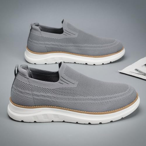 Image of Men's Walking Boat Shoes Slip On Casual Loafers Non Slip Comfortable Lightweight Work Driving Shoes