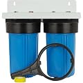SpiroPure 2 Stage Water Filter Housing Twin 10" / 10x4.5/10 inch BB 2 Filter Housing