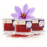 Azafrán la Flor 1g - 3 Cajitas Azafrán Hebras– Azafrán Rose Premium de El Paraíso de las Especias – Ideal para Paella, Arroces, Guisos y Repostería – Calidad Extra, Aroma y Color Intensos