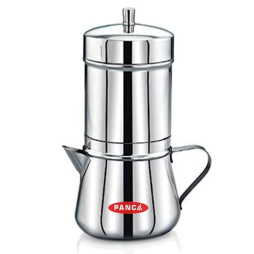 PANCA Stainless Steel Mocha Pot, 4-6 Cups, 250ml