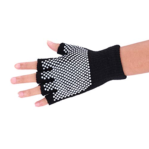 ITODA Yoga Pilates Gloves Cotton Fitness Workout Padded Pilates Yoga Accessories Paws Gloves Non Slip Barre Ballet Bikram Exercise Sport Gloves for Women and Men - Thumbnail 4