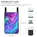 Gomyblomy Galaxy Crutch Bag Crutch Accessories Bag Storage Pouch with Drink Holder and Pockets Large Capacity Crutch Carrying Pouch Universal Underarm Crutches Attachment