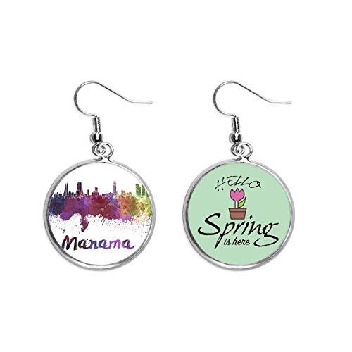 Pendientes de primavera de Manama Bahrein el regalo ideal de colgante decorativo