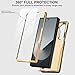 XIMAND for Samsung Galaxy Z Fold 7 Wallet Case with S-Pen Holder and Credit Card Holder, Built-in Front Screen Flim Protector,Luxurious Leather Magnetic Clasp Kickstand.(Black)
