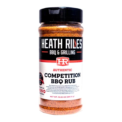 Heath Riles BBQ Rub, Competition BBQ Rub Seasoning, Champion Pitmaster Recipe, Shaker Spice Mix, 10.20 oz.