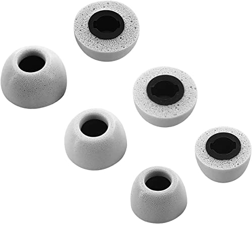 Image of ALXCD Foam Eartips Compatible with Sony WF-1000XM4 Earbuds, S /M /L 3 Pairs Soft Memory Foam Ear Tips Earbuds Tips, Compatible with Sony WF-1000XM4 3 Pairs Gray SML