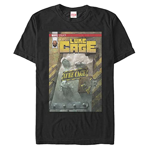T-shirt Marvel grande taille homme Iron Cage noir 3XL en coton confortable