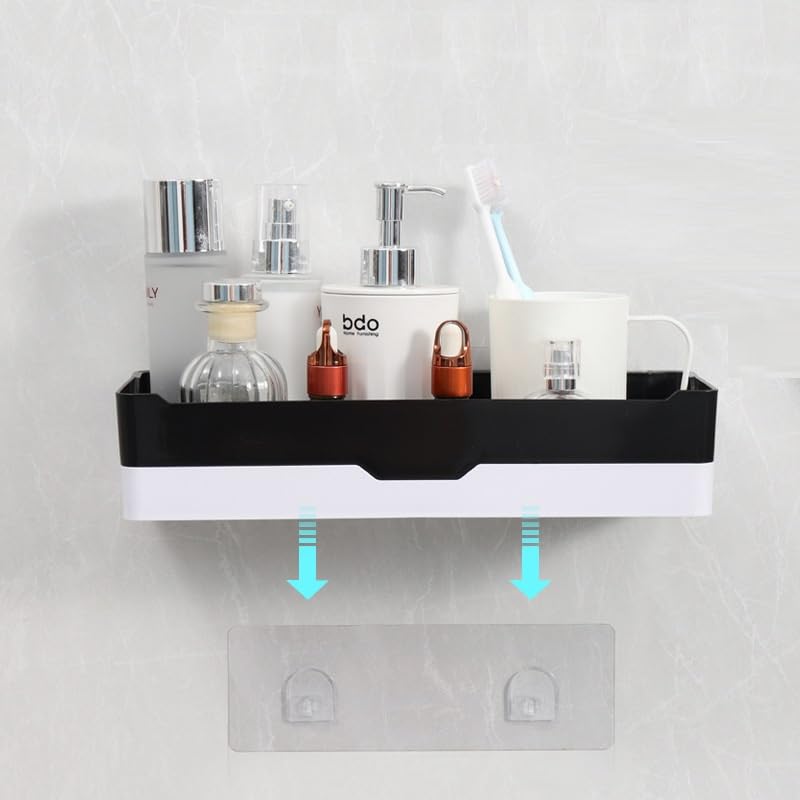 TORMUND Wall Mounted Adhesive Bathroom Shelf/Shampoo, Conditioner, Cosmetic, Bathroom Accessories Storage Wall Organizer Bathroom Shelves 1