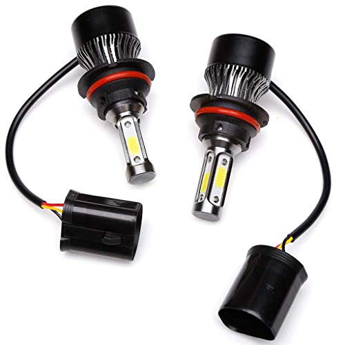 Led Headlight Bulb 9004 Hb1 High Low Dual Beam 24000Lm 4 Sides Cob Chips High Power 240W Super Bright 6000K White Headlamp Fog Light Drl Replacement Kit #TOP3