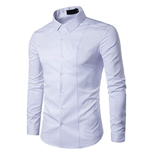 Preisvergleich Produktbild NOBRAND Herren Hemd, einfarbig Gr. M, weiß