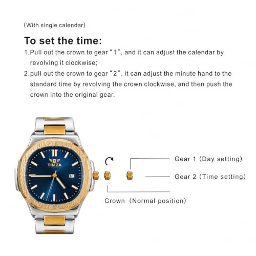 Image of Luxury Business Analog Quartz Watch for Men Sunburst Dial, Stainless Steel Strap, Date Display, Luminous Hands & Water Resistant (Blue)
