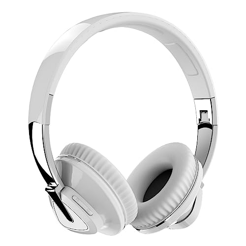 EternalCrafts Bass Bluetooth Headset Bluetooth Headset, Wireless Stereo Bass Bluetooth Headphones for Computer Cell Phone, White