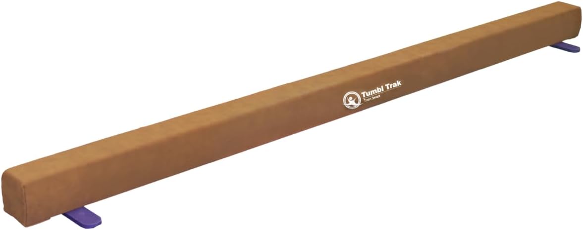 Addie Gymnastics Training Balance Beam, Suede Gymnast Beam For Gymnastics