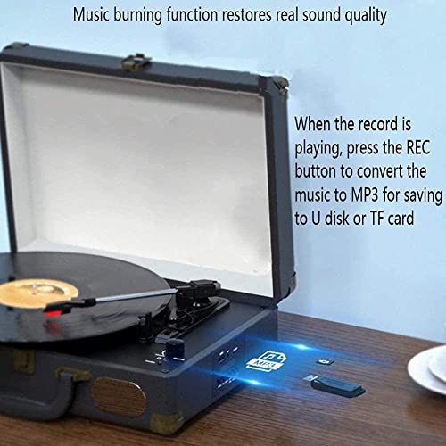 cvhtroe Gramophone, Platine Vinyle Portable Trois Vitesses USB Bluetooth 18/20/30 Cm Tourne Disque Vinyle Vintage avec… - Les Beatles, Paul McCartney, John Lennon, RIngo Starr, George Harrison cvhtroe Gramophone, Platine Vinyle Portable Trois Vitesses USB Bluetooth 18/20/30 Cm Tourne Disque Vinyle Vintage avec… – Image 3