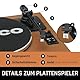 Lenco LS-430 Plattenspieler - Bluetooth Plattenspieler - integrierte Lautsprecher 40 Watt RMS - Riemenantrieb - Pitch Control - Vorverstärker - RCA Out und AUX-In - Braun