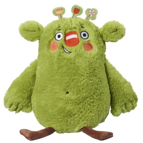 Bauer Spielwaren Das kleine WIR Offizielles Kuscheltier aus der Kinderbuchreihe mit kuscheligem grünen Fell, Stofftier 20 cm, grün (12266)