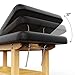pouseayar Stationary Massage Table Treatment Clincal Beauty Bed/PU Spa Bed, 31.5 Inchs Wide PU Leather - Black - 4-Legged - Integral Structure