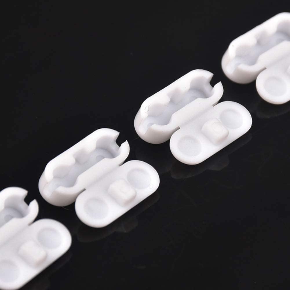 LNYMZD Pack of 10 Plastic Roller Blind Chain Connectors, White, Solid, 1cm x 1cm, Indoor, Window, Door, Skylight, Top Control - Image 3