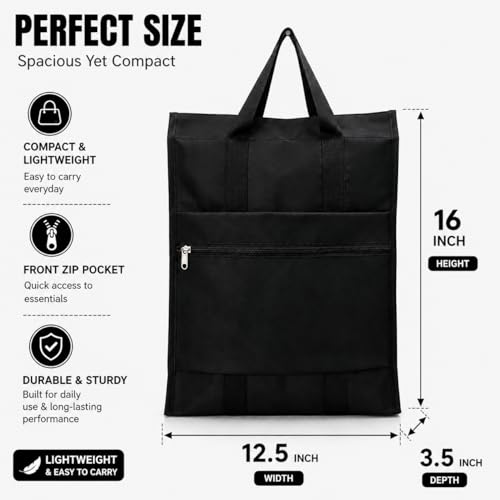 Image of Aklima Men's Waterproof Shopping Bags,Light weight Nylon Travel Tote Bag,Women,Girls,Boys tuition Bags, Mens and womens Daily Use Tote Bag