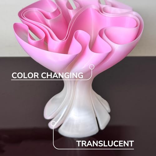Image of Polymaker Panchroma PLA Filament 1kg, Gradient 3D Printing Filament 1.75mm | Crystal Rose Quartz, Neatly Wound PLA for Easy Print & Smooth Feeding. Compatible with Bambu Lab & Most 3D Printers