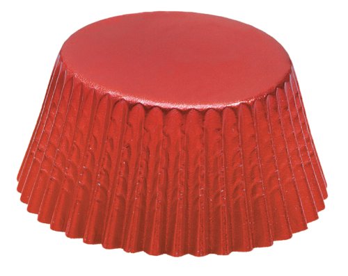 Fox Run Red Foil Disposable Bake Cups, 3 X 3 X 1.25 Inches #TOP15