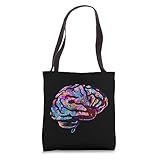 Phsychedelic Art Tie Dye Human Brain Cool Neurologist Gift Tote Bag