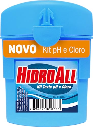 HidroAll Análise Kit T|este pH e Cloro