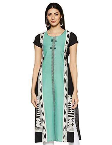 Image of W for Woman Women's Cotton Straight Fit Straight Kurta
