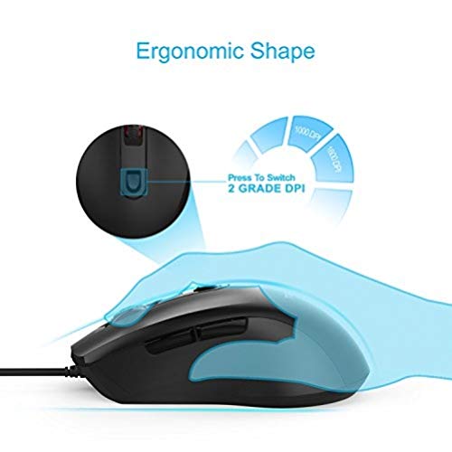 TECKNET Ergonomic Mouse Wireless, Rechargeable Mouse Wireless Silent for Carpal Tunnel Right Hand, 2.4GHz USB Vertical Mouse Wireless for Laptop, 5 Adjustable 4800 DPI, Computer, MacBook, Desktop