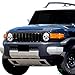TLAPS 7422438083036 Compatible With 2007-2014 Toyota FJ Cruiser Glossy Black Vertical Front Bumper Grill Grille