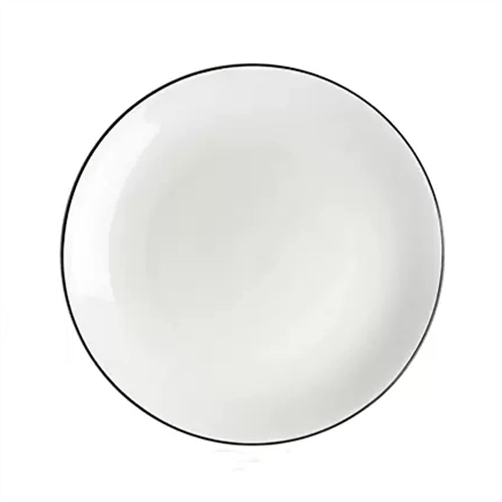 Talerze Obiadowe Płyta ceramiczna Strona główna Kuchnia Jadalnia Talerz deserowy do jadalni Okrągłe naczynie śniadaniowy Biały płaski talerz Prosty głęboki