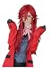 TOKYO-T Black Butler Cosplay Grell Sutcliff Long Red Wig Costume with Mesh cap