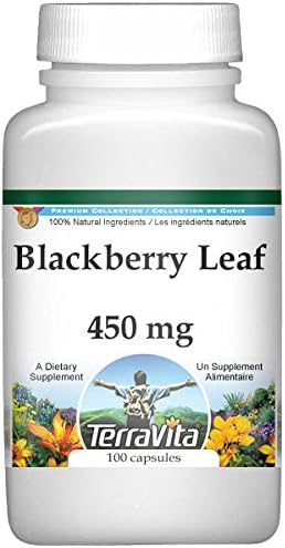 TerraVita BlackBerry Leaf - 450 mg (100 cápsulas, ZIN 512747) - Paquete de 3