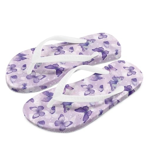 Kid's Flip Flops Non-Slip Quick Drying Girls Slippers Slide Sandals for Beach Swim White Straps2