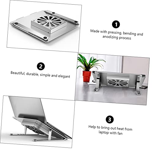 Base refrigerante para laptop con ventilador silencioso ajustable miniatura 6