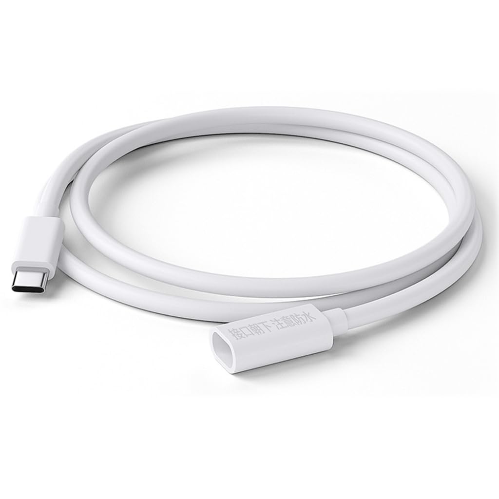 Elnwnnkc Universally Type C Power Extension Cable for Monitor Solar Cameras Various Digital Devices USBC to Type C Power
