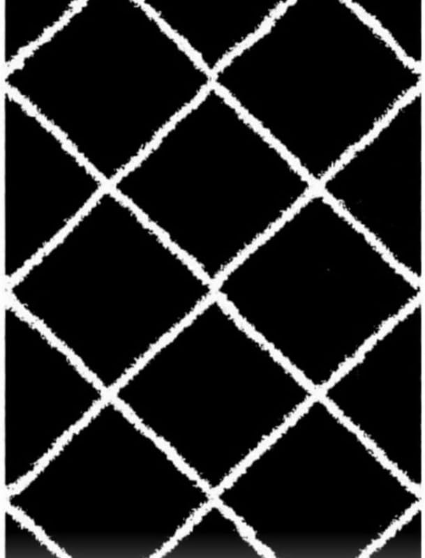 Image of Polyester Fluffy Fur Rugs & Modern Shaggy Floor Carpets for Living Room,Sofa Area,Hall,Kids Room,Guest Room | Elegent Bedside Runners for Besdroom(6X8 Feet Black Box)