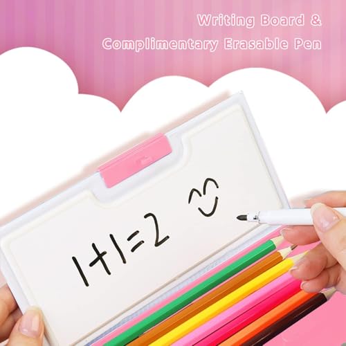 Image of KiddieWorld Password Lock School Students Pencil Box with Inbuilt Sharpener, Cute Cartoon Stationary Compass for Boys, Geometry Case for Kids Girls, Best for Gifts (Password Yummy)