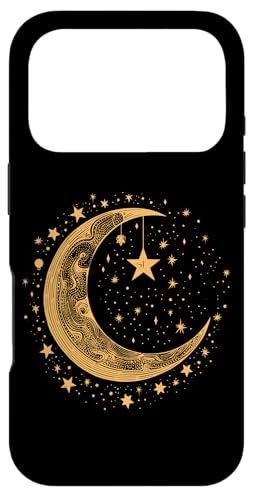 Galaxy Night Sky Moon Lunar Stars Love X}zP[X iPhone 17 Pro p