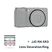 JJC Metal Lens Decoration Ring Cap for Ricoh GR III GR III HDF GR3 GR3 HDF Accessories Replace Ricoh GN-1 Ring Cap -Purple