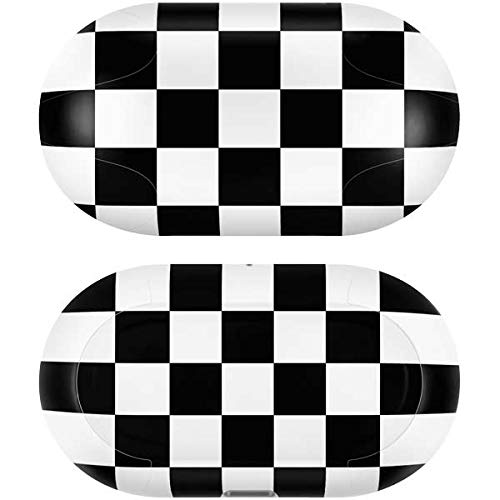Skinit Decal Audio Skin Compatible with Samsung Galaxy Buds+ - Officially Licensed Originally Designed Black and White Checkered Design